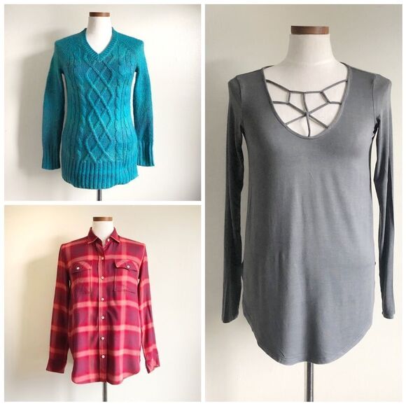 Bundle of 3 tops / AEO / Pendleton/ Prana size XS preowned - Picture 1 of 4